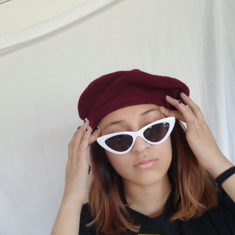 Purple beret